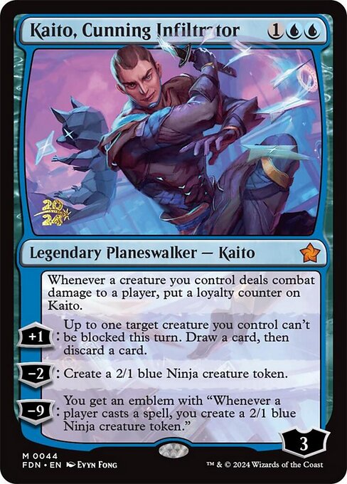 Kaito, Cunning Infiltrator (44s) [Foundations Promos]