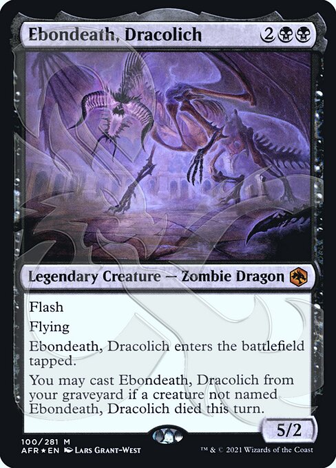 Ebondeath, Dracolich (100a) [Adventures in the Forgotten Realms Promos]