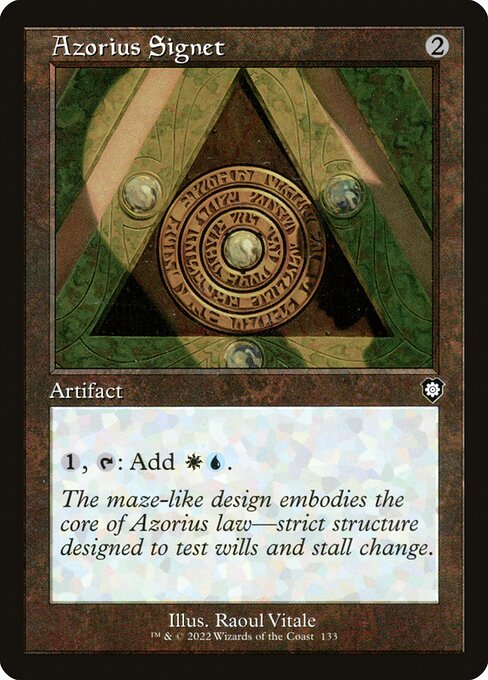 Azorius Signet (133) [The Brothers' War Commander]