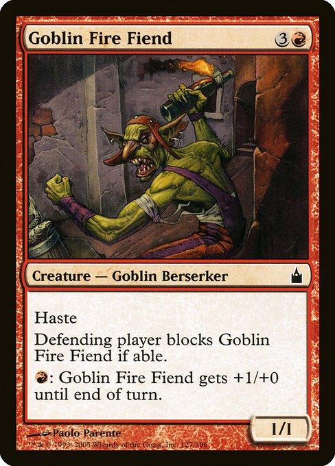Goblin Fire Fiend (127) [Ravnica: City of Guilds]