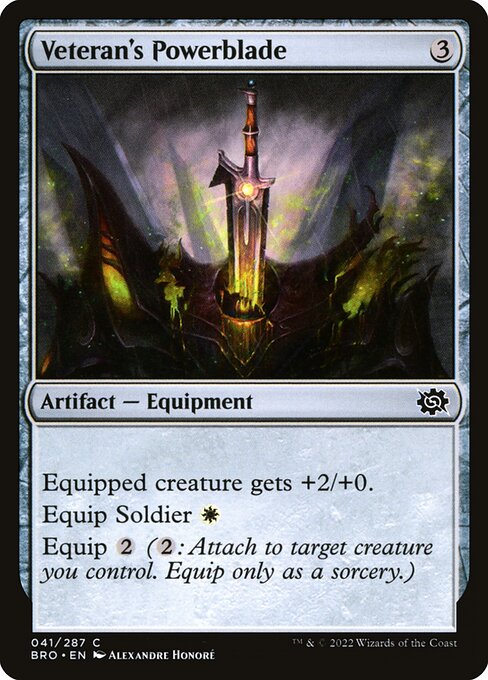 Veteran's Powerblade (41) [The Brothers' War]