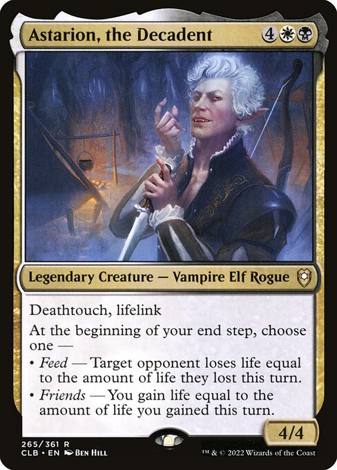Astarion, the Decadent (265) [Commander Legends: Battle for Baldur's Gate]