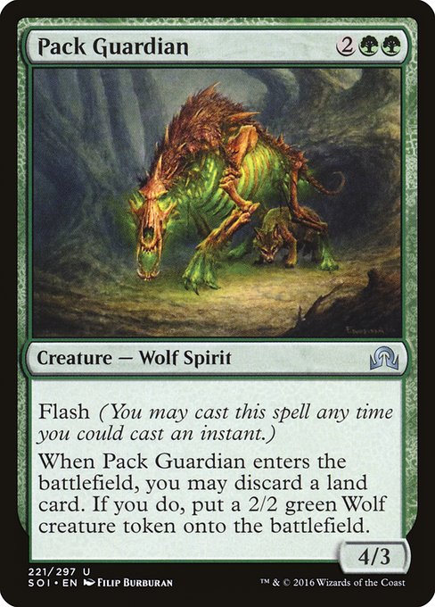 Pack Guardian (221) [Shadows over Innistrad]