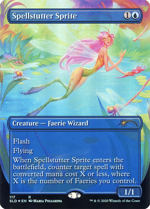 Spellstutter Sprite (117) [Secret Lair Drop] [Borderless]