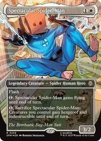 Spectacular Spider-Man (0236) (Borderless) (Textured Foil) (236) [Marvel's Spider-Man]