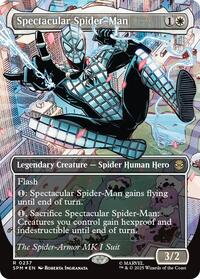 Spectacular Spider-Man (0237) (Borderless) (Textured Foil) (237) [Marvel's Spider-Man]