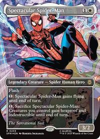 Spectacular Spider-Man (0239) (Borderless) (Textured Foil) (239) [Marvel's Spider-Man]