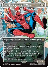 Spectacular Spider-Man (0240) (Borderless) (Textured Foil) (240) [Marvel's Spider-Man]