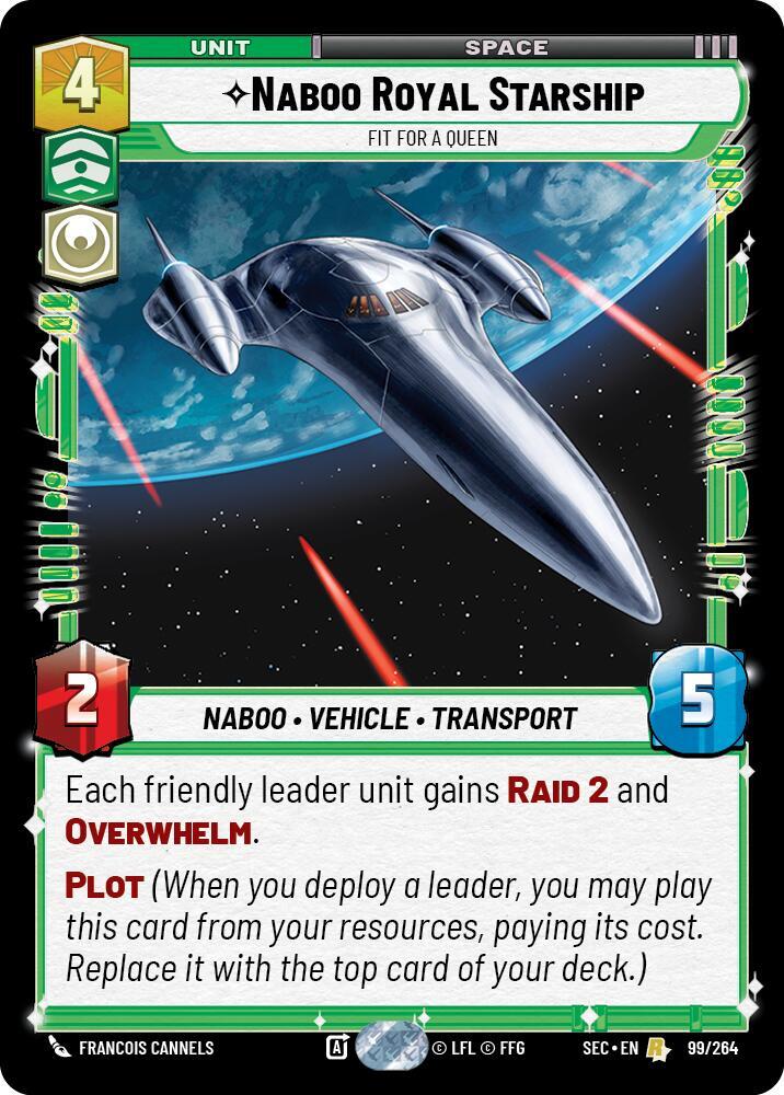 Naboo Royal Starship - Fit For A Queen (99/264) [Secrets of Power]