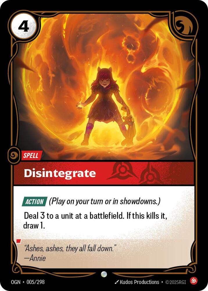 Disintegrate (005/298) [Origins]