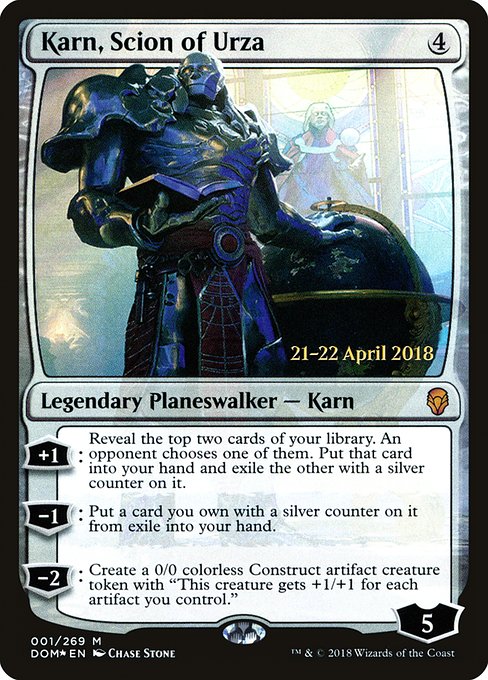 Karn, Scion of Urza (1s) [Dominaria Promos]