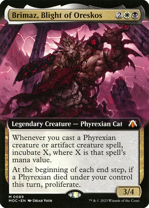 Brimaz, Blight of Oreskos (89) [March of the Machine Commander] [Extended Art]