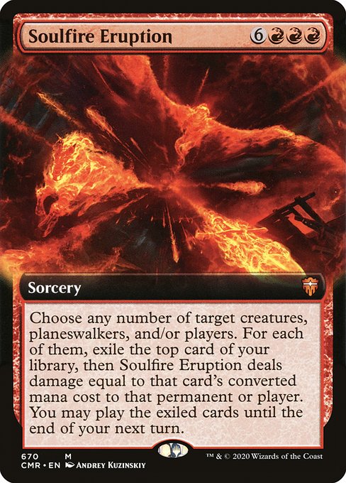 Soulfire Eruption (670) [Commander Legends] [Extended Art]