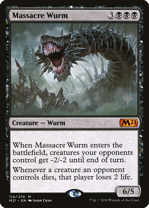 Massacre Wurm (114p) [Core Set 2021 Promos]