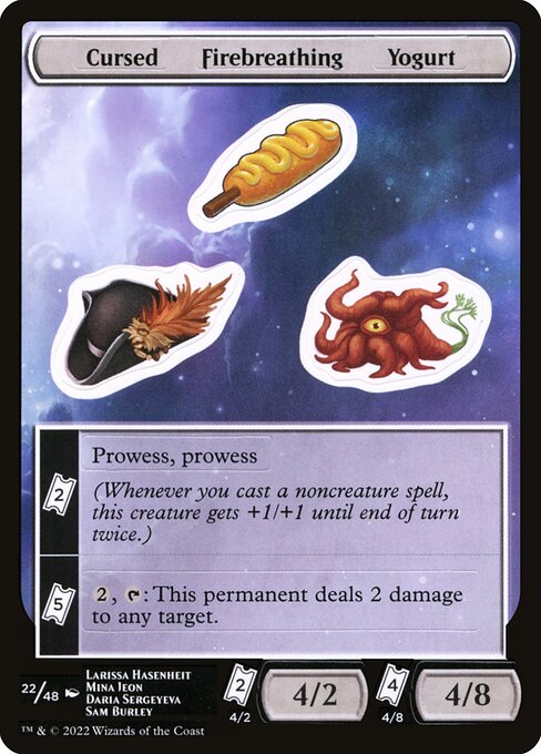 Cursed Firebreathing Yogurt (22) [Unfinity Sticker Sheets]