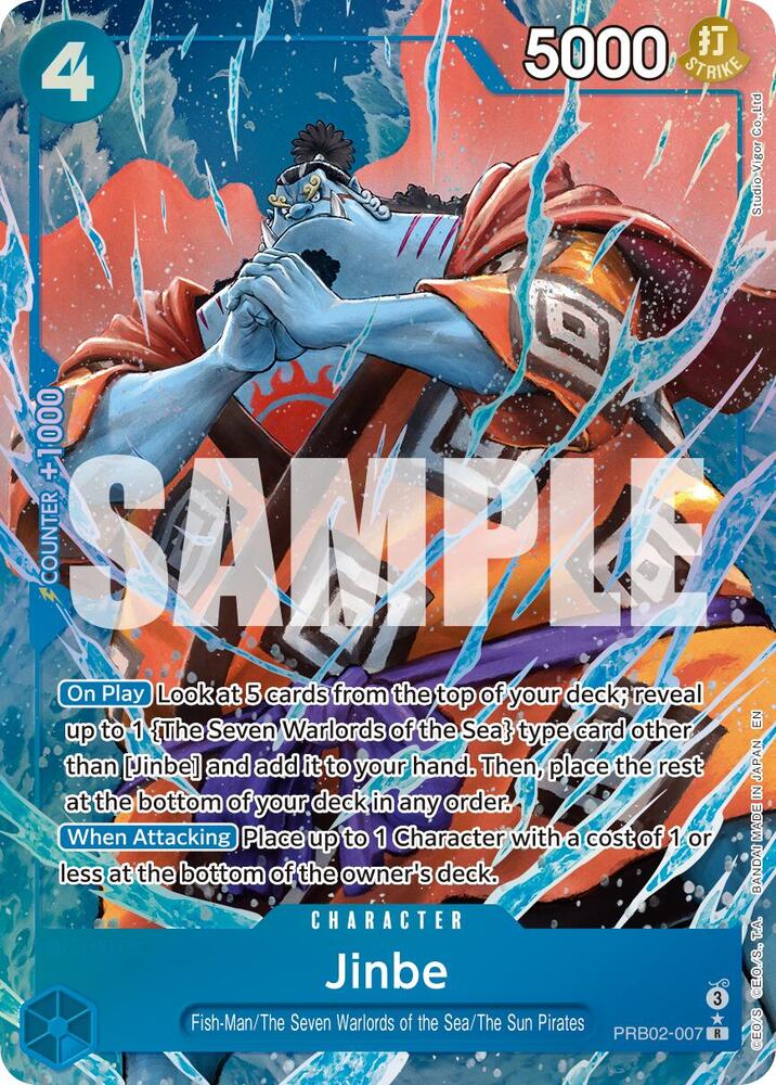 Jinbe - PRB02-007(Alternate Art) [Premium Booster -The Best- Vol. 2]