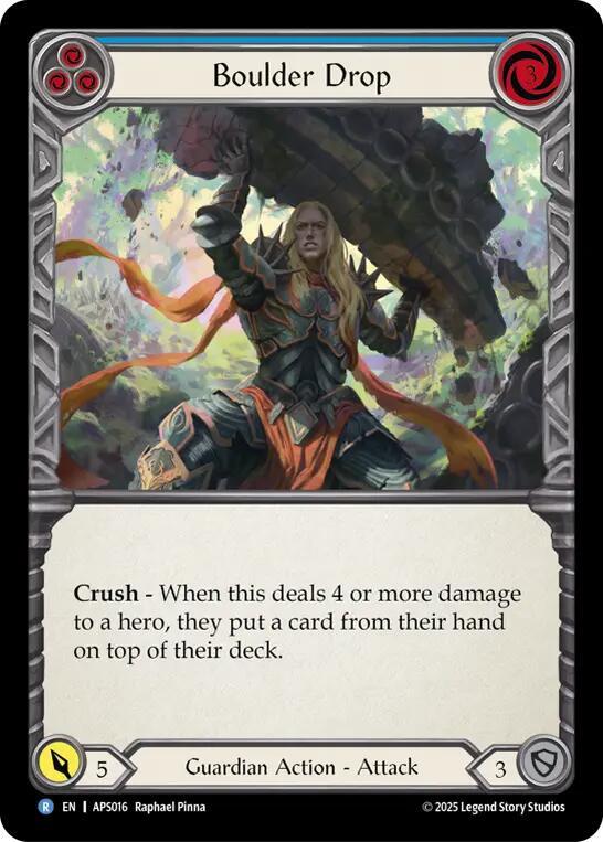 Boulder Drop (Blue) (APS016) [Armory Deck: Pleiades]