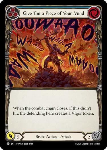 Give 'Em a Piece of Your Mind (Blue) (SUP154) [Super Slam]