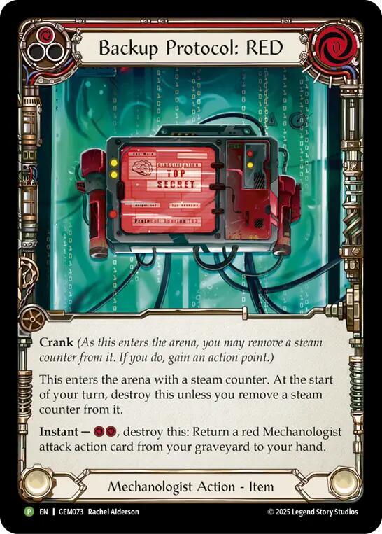 Backup Protocol: RED (GEM073) [GEM Pack 3]