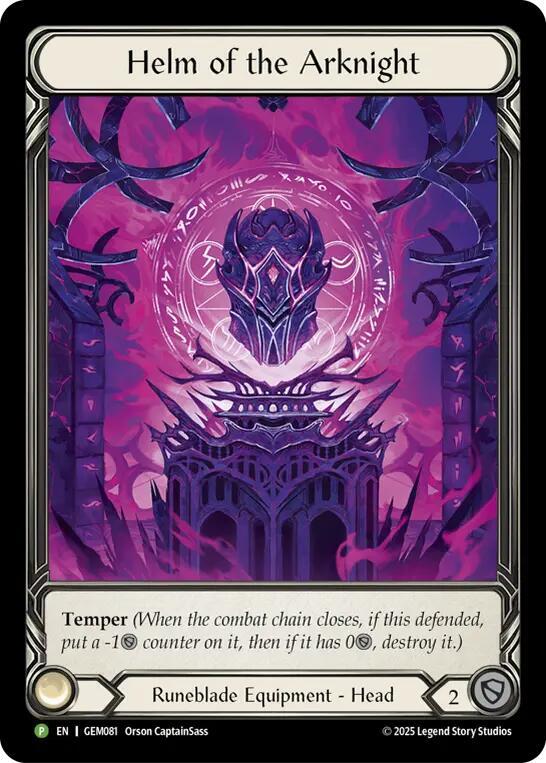 Helm of the Arknight (GEM081) [GEM Pack 3]