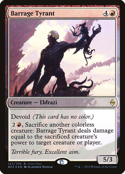Barrage Tyrant (127) [Battle for Zendikar Promos]