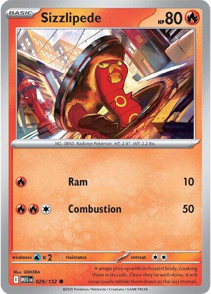 Sizzlipede (029/132) [ME01: Mega Evolution]