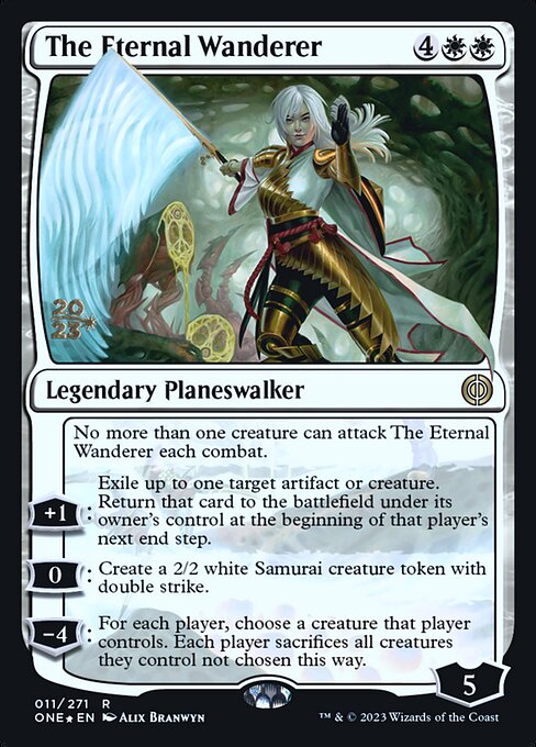The Eternal Wanderer (11s) [Phyrexia: All Will Be One Promos]