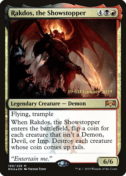 Rakdos, the Showstopper (199s) [Ravnica Allegiance Promos]