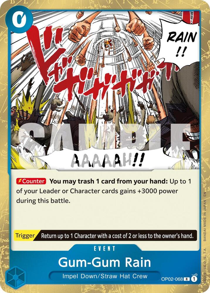 Gum-Gum Rain (Reprint) (OP02-068) [Premium Booster -The Best- Vol. 2]