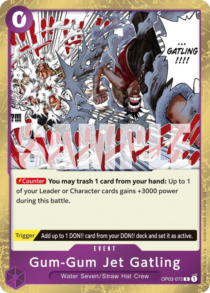 Gum-Gum Jet Gatling (Reprint) (OP03-072) [Premium Booster -The Best- Vol. 2]