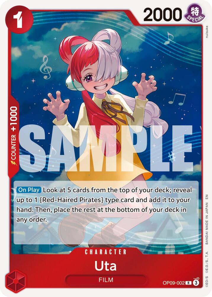 Uta (Reprint) (OP09-002) [Premium Booster -The Best- Vol. 2]