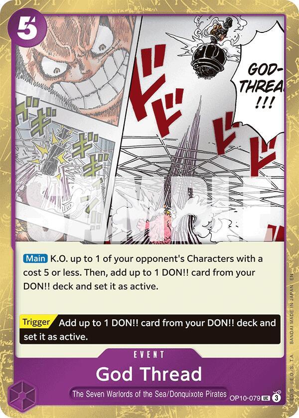 God Thread (Pirate Foil) (OP10-079) [Premium Booster -The Best- Vol. 2]