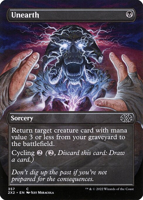 Unearth (357) [Double Masters 2022] [Borderless]