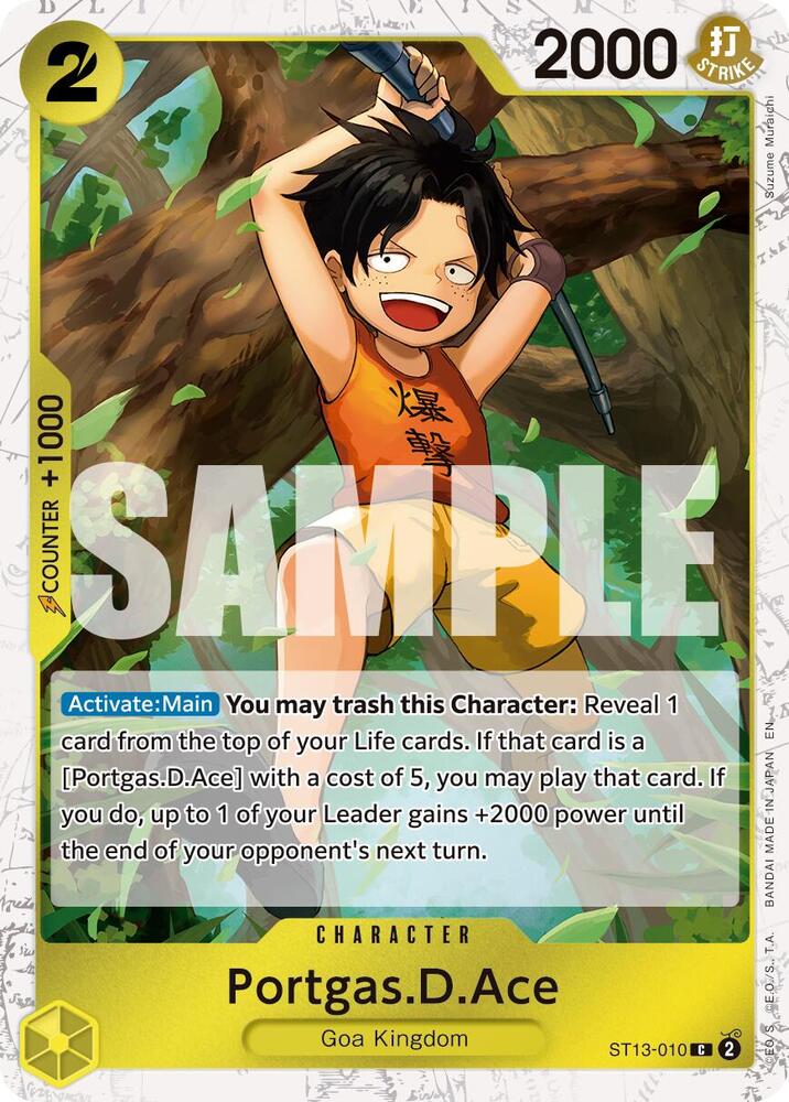 Portgas.D.Ace - ST13-010 (Pirate Foil) [Premium Booster -The Best- Vol. 2]