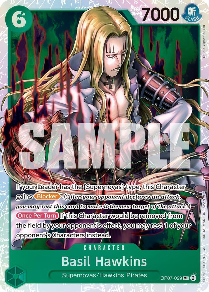 Basil Hawkins - OP07-029 (Reprint) [Premium Booster -The Best- Vol. 2]