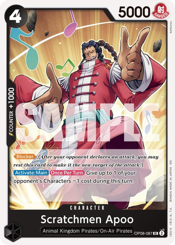 Scratchmen Apoo - OP08-087 (Reprint) [Premium Booster -The Best- Vol. 2]