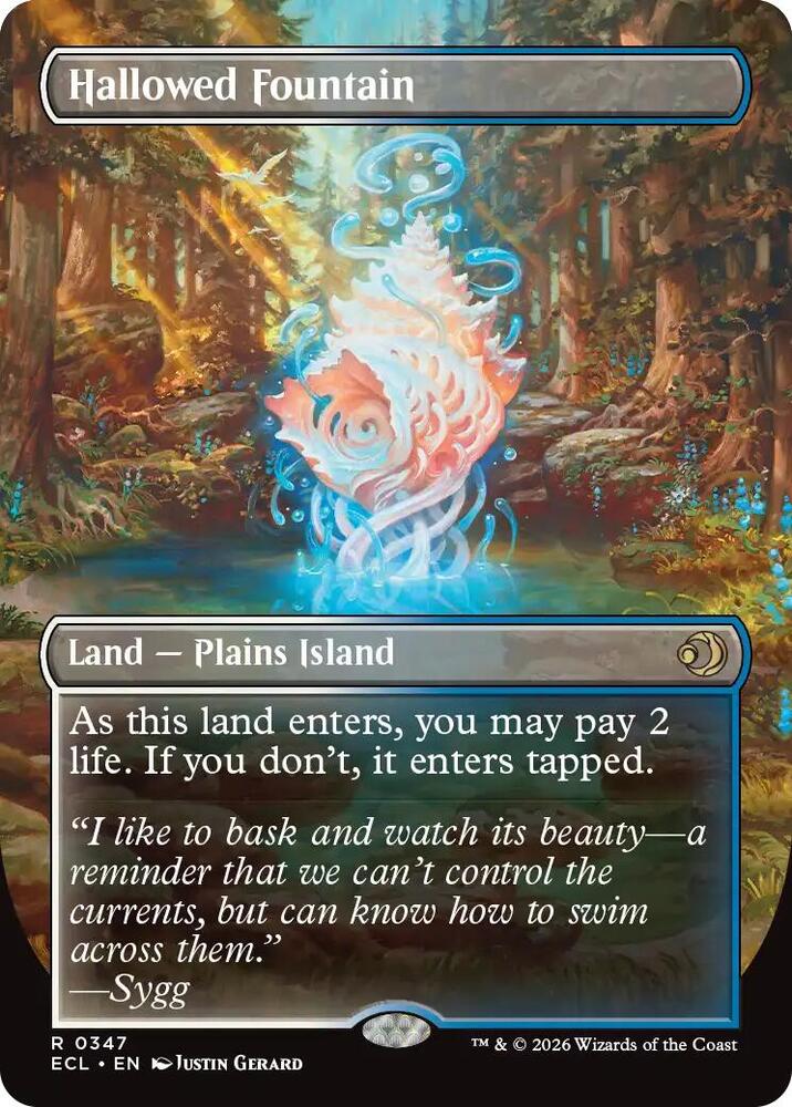 Hallowed Fountain (Borderless) (347) [Lorwyn Eclipsed]