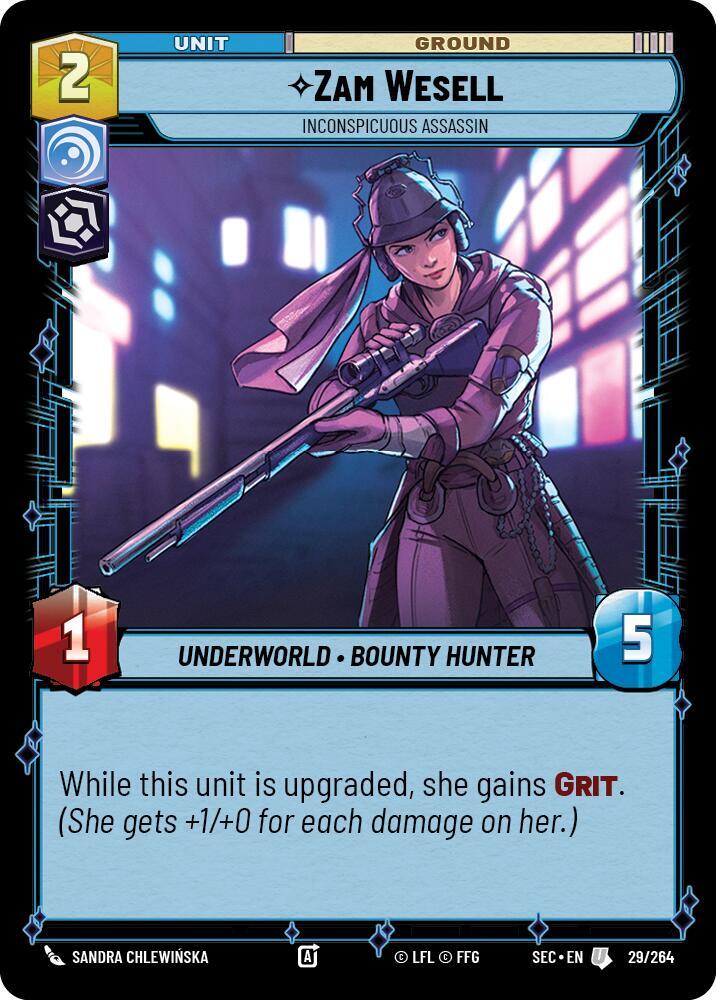 Zam Wesell - Inconspicuous Assassin (29/264) [Secrets of Power]
