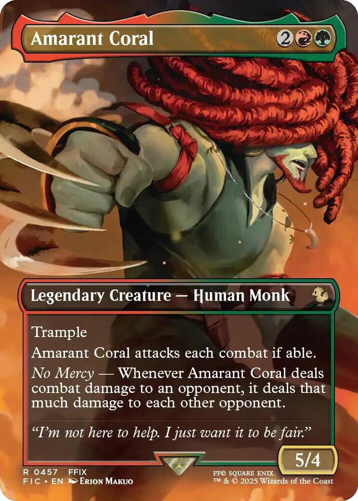 Amarant Coral (Borderless) (457) [Final Fantasy Commander]