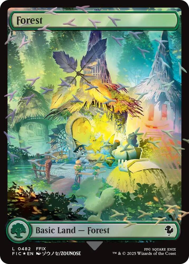 Forest (Chocobo Track Foil) (482) [Final Fantasy Commander]