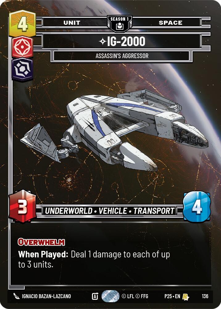 IG-2000 - Assassin's Aggressor (136) [Sector and Regional Promos: Season 1]