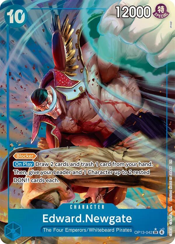 Edward.Newgate (Alternate Art) (OP13-042) [Carrying On His Will]