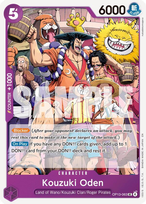 Kouzuki Oden (OP13-063) [Carrying On His Will]
