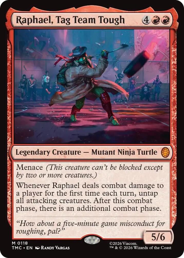 Raphael, Tag Team Tough (118) [Teenage Mutant Ninja Turtles Commander]