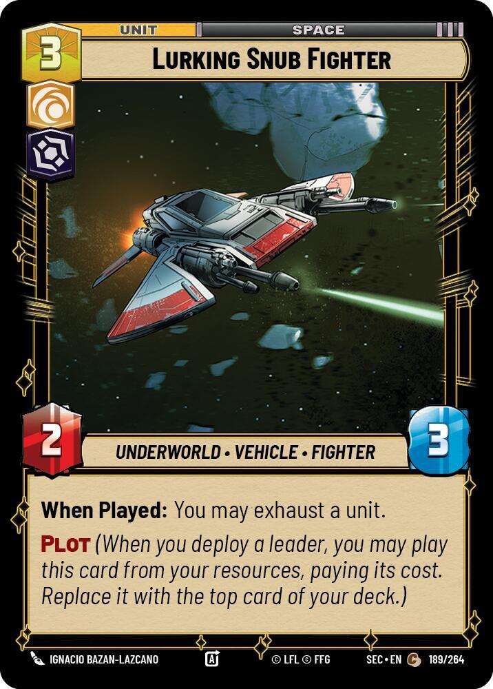 Lurking Snub Fighter (189/264) [Secrets of Power]