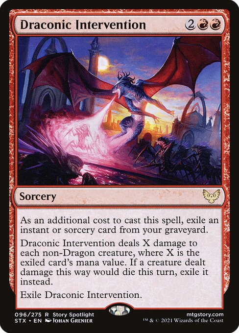 Draconic Intervention (96) [Strixhaven: School of Mages]