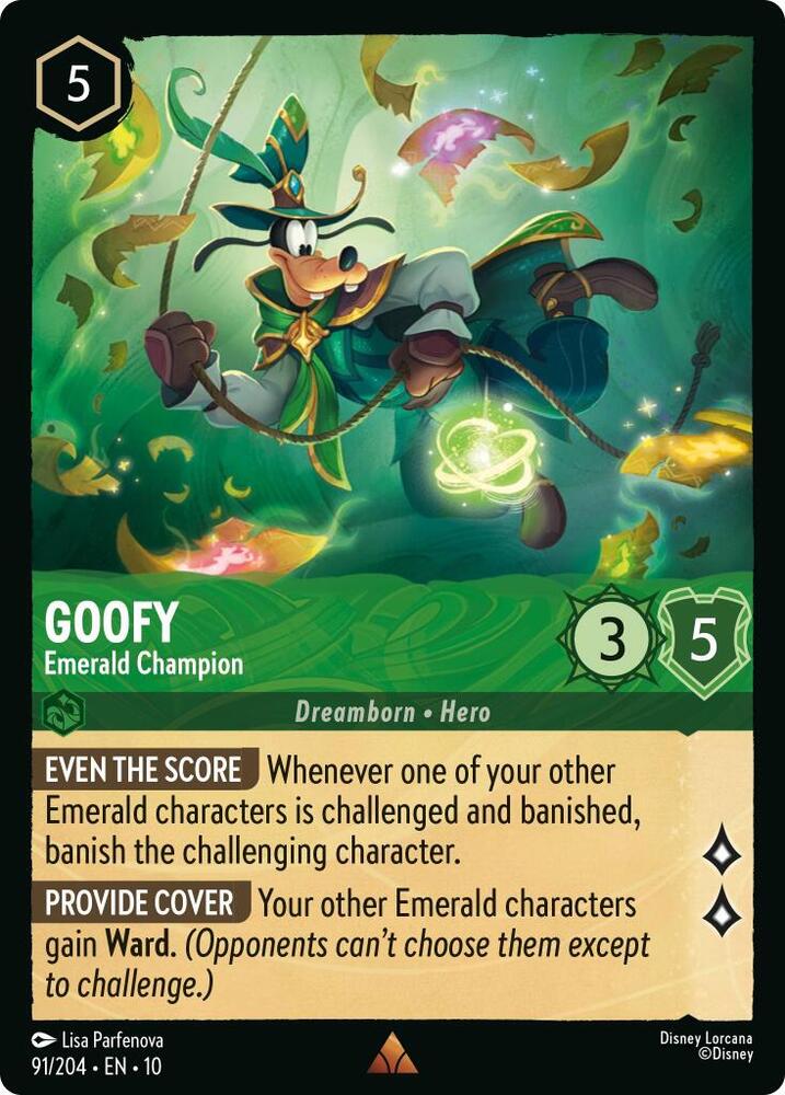 Goofy - Emerald Champion (91/204) [Whispers in the Well]