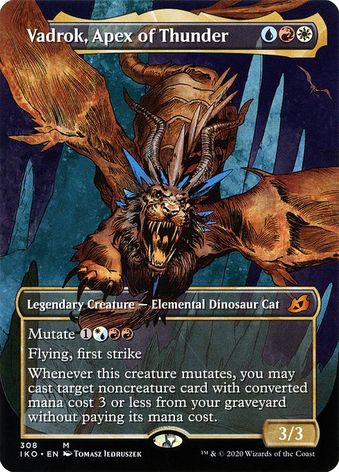 Vadrok, Apex of Thunder (308) [Ikoria: Lair of Behemoths] [Showcase, Borderless]