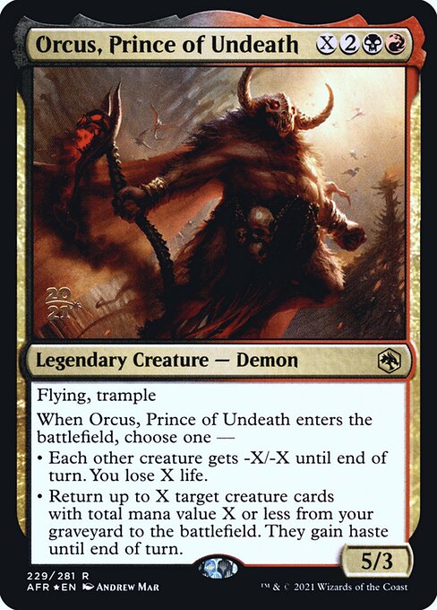 Orcus, Prince of Undeath (229s) [Adventures in the Forgotten Realms Promos]