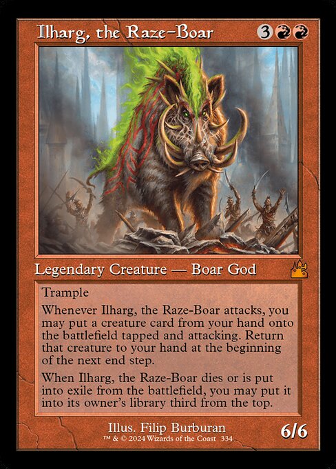 Ilharg, the Raze-Boar (334) [Ravnica Remastered]